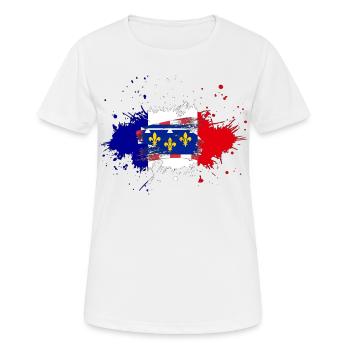 Splash Tricolore Centre Val de Loire - Women's Breathable T-Shirt - white - Front - AI Model Female 172 dark (172cm)