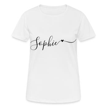 Sophie Name Vorname Dekorativ - Frauen T-Shirt atmungsaktiv - Weiß - Vorne - AI Model Female 172 dark (172cm)