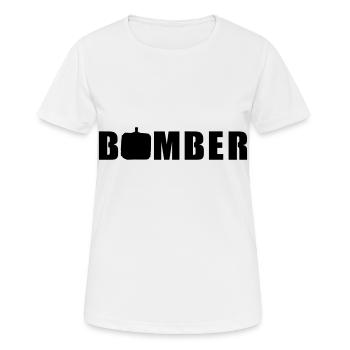 Pyro Bomber - T-shirt respirant Femme - blanc - Devant - AI Model Female 172 dark (172cm)