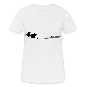 ET REVOIR ... - T-shirt respirant Femme - blanc - Devant - AI Model Female 172 dark (172cm)