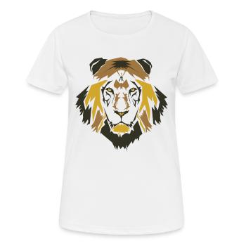 Lion Head - Women's Breathable T-Shirt - white - Front - AI Model Female 172 dark (172cm)