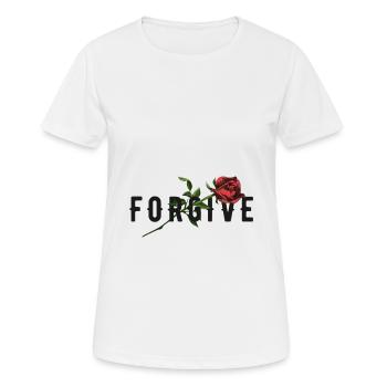 Pardonne Pardonne Désolé Rose Fleur - T-shirt respirant Femme - blanc - Devant - AI Model Female 172 dark (172cm)