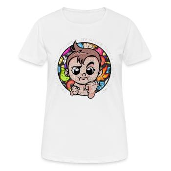 I'm Proof Daddy Doesn't Play Video Games All Time - Frauen T-Shirt atmungsaktiv - Weiß - Vorne - AI Model Female 172 dark (172cm)
