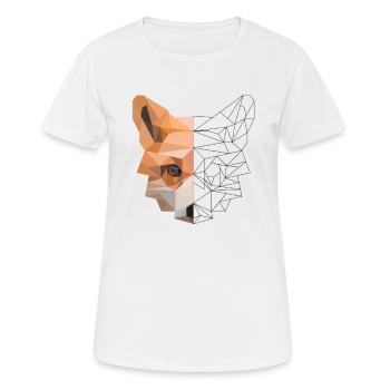 Fuchs Polygon - Rotfuchs Füchse Natur - Frauen T-Shirt atmungsaktiv - Weiß - Vorne - AI Model Female 172 dark (172cm)