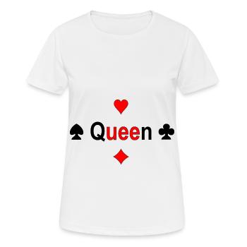 Queen - Women's Breathable T-Shirt - white - Front - AI Model Female 172 dark (172cm)