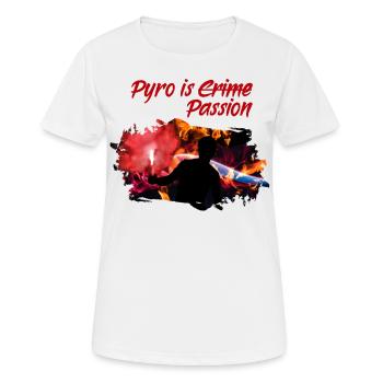 Pyro Football Ultras Fan Pyrotechnician Gift - Women's Breathable T-Shirt - white - Front - AI Model Female 172 dark (172cm)