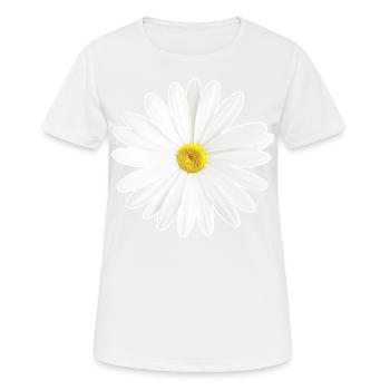 Daisy fleur blanche nature cadeau - T-shirt respirant Femme - blanc - Devant - AI Model Female 172 dark (172cm)