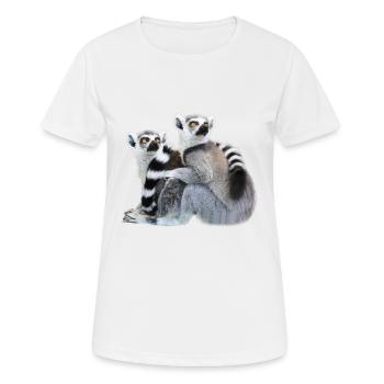 Lemur Lemur Design Men Women Gift - Women's Breathable T-Shirt - white - Front - AI Model Female 172 dark (172cm)