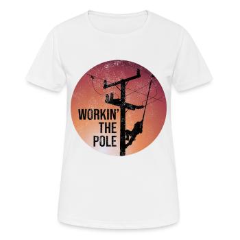 Elektriker - Frauen T-Shirt atmungsaktiv - Weiß - Vorne - AI Model Female 172 dark (172cm)