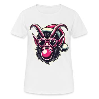 Weihnachten Krampus Lustige Sigma Male Style - Frauen T-Shirt atmungsaktiv - Weiß - Vorne - AI Model Female 172 dark (172cm)