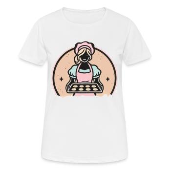 L’art de la pâtisserie pour les boulangers passionnés - T-shirt respirant Femme - blanc - Devant - AI Model Female 172 dark (172cm)