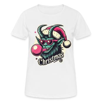 Krampus Weihnachten Sigma Male Stil - Frauen T-Shirt atmungsaktiv - Weiß - Vorne - AI Model Female 172 dark (172cm)