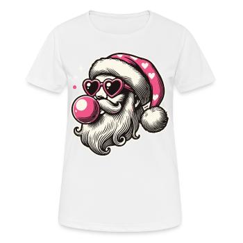 Coole Sigma Santa Weihnachtsfreude - Frauen T-Shirt atmungsaktiv - Weiß - Vorne - AI Model Female 172 dark (172cm)