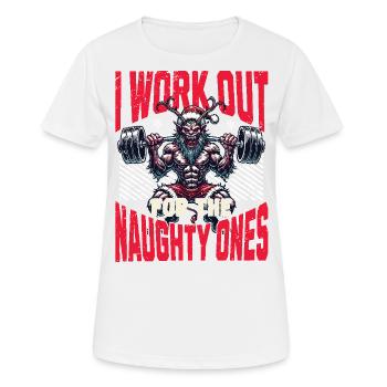 Krampus Trainiert Für Die Frechen - Frauen T-Shirt atmungsaktiv - Weiß - Vorne - AI Model Female 172 dark (172cm)