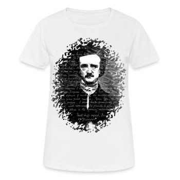 Dark Visions Edgar Allan Poe Letter 1 - Women's Breathable T-Shirt - white - Front - AI Model Female 172 dark (172cm)
