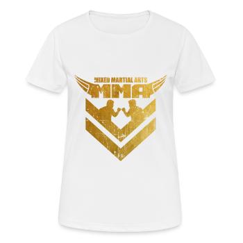 MMA - T-shirt respirant Femme - blanc - Devant - AI Model Female 172 dark (172cm)