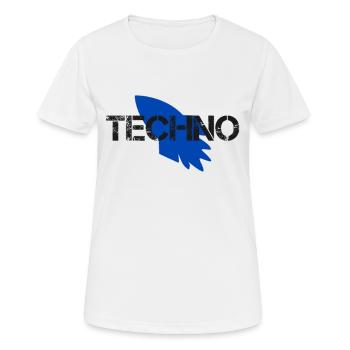 Techno - Women's Breathable T-Shirt - white - Front - AI Model Female 172 dark (172cm)