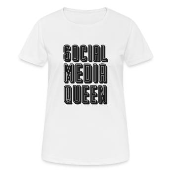 Social Media Queen Folgen Internet Fans beliebt - Frauen T-Shirt atmungsaktiv - Weiß - Vorne - AI Model Female 172 dark (172cm)