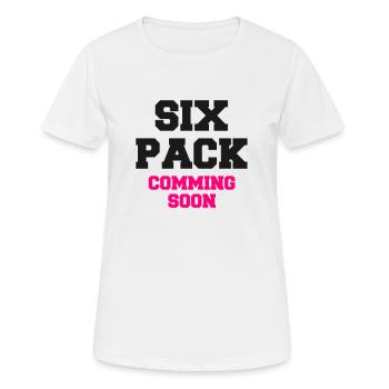 Pack de six - T-shirt respirant Femme - blanc - Devant - AI Model Female 172 dark (172cm)