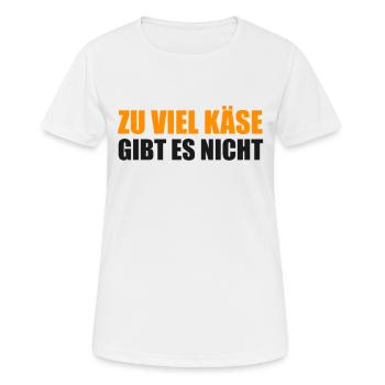 Käse - Frauen T-Shirt atmungsaktiv - Weiß - Vorne - AI Model Female 172 dark (172cm)