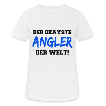 angeln, angler, fischen, fischer, fisch, fische - Frauen T-Shirt atmungsaktiv - Weiß - Vorne - AI Model Female 172 dark (172cm)