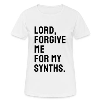 Synth Techno Electro musik geschenk - Frauen T-Shirt atmungsaktiv - Weiß - Vorne - AI Model Female 172 dark (172cm)
