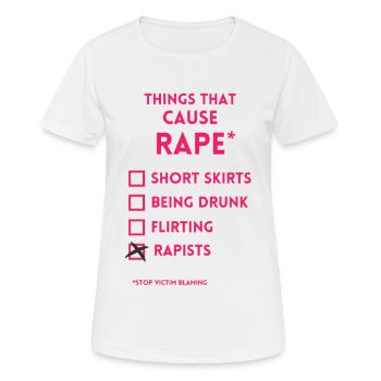 Feminismus Frauen Emanzipation Politik geschenk - Frauen T-Shirt atmungsaktiv - Weiß - Vorne - AI Model Female 172 dark (172cm)