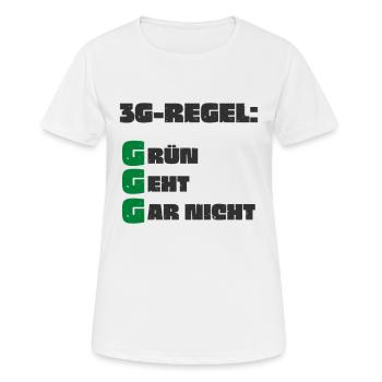 Politik Freiheit Grüne Sozialismus wählen lustig - Frauen T-Shirt atmungsaktiv - Weiß - Vorne - AI Model Female 172 dark (172cm)
