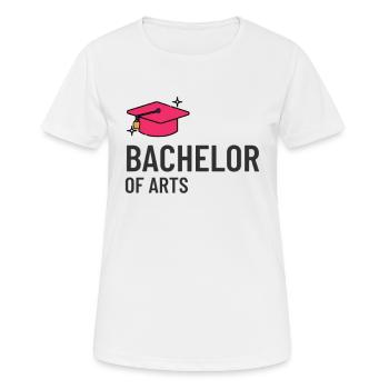 Bachelor of Arts hochschule student uni master - Women's Breathable T-Shirt - white - Front - AI Model Female 172 dark (172cm)