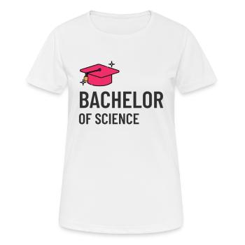 Bachelor of Science hochschule student uni master - Women's Breathable T-Shirt - white - Front - AI Model Female 172 dark (172cm)