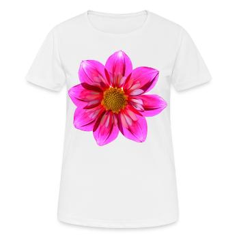 Ombre de Dahlia - T-shirt respirant Femme - blanc - Devant - AI Model Female 172 dark (172cm)