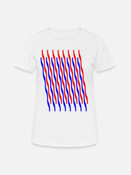 zigzag 2 - Women's Breathable T-Shirt - white