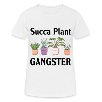 Succa Plant Gangster High Life Hobby Fun - T-shirt respirant Femme - blanc - Devant - AI Model Female 172 dark (172cm)