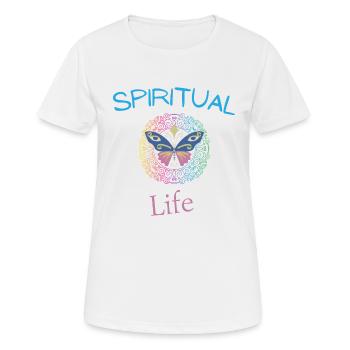 spiritual life - Women's Breathable T-Shirt - white - Front - AI Model Female 172 dark (172cm)