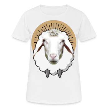 MOUTON Mouton mouton agneau - T-shirt respirant Femme - blanc - Devant - AI Model Female 172 dark (172cm)