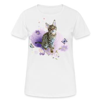 Tabby - Women's Breathable T-Shirt - white - Front - AI Model Female 172 dark (172cm)