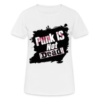Punk Is Not Dead Punk Rock Punker Punk Rocker Rock - Women's Breathable T-Shirt - white - Front - AI Model Female 172 dark (172cm)