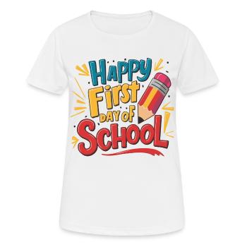 First day of school Children enrollment First graders - Women's Breathable T-Shirt - white - Front - AI Model Female 172 dark (172cm)