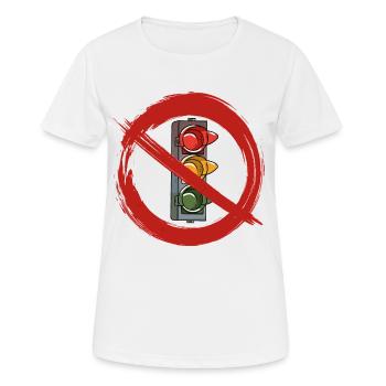 Traffic light, traffic light government, prohibition sign, politics - Women's Breathable T-Shirt - white - Front - AI Model Female 172 dark (172cm)