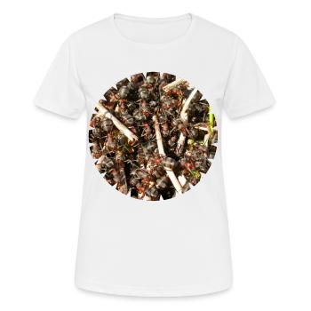 Waldameisen sind wichtige Waldbewohner - Frauen T-Shirt atmungsaktiv - Weiß - Vorne - AI Model Female 172 dark (172cm)