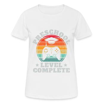 Full Preschool Level Retro Pre-K Graduation - Women's Breathable T-Shirt - white - Front - AI Model Female 172 dark (172cm)