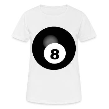 Billard Billard 8 Ball Billard - T-shirt respirant Femme - blanc - Devant - AI Model Female 172 dark (172cm)