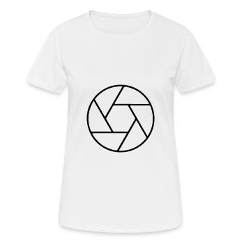 La photographie | Photographes | photographe - T-shirt respirant Femme - blanc - Devant - AI Model Female 172 dark (172cm)