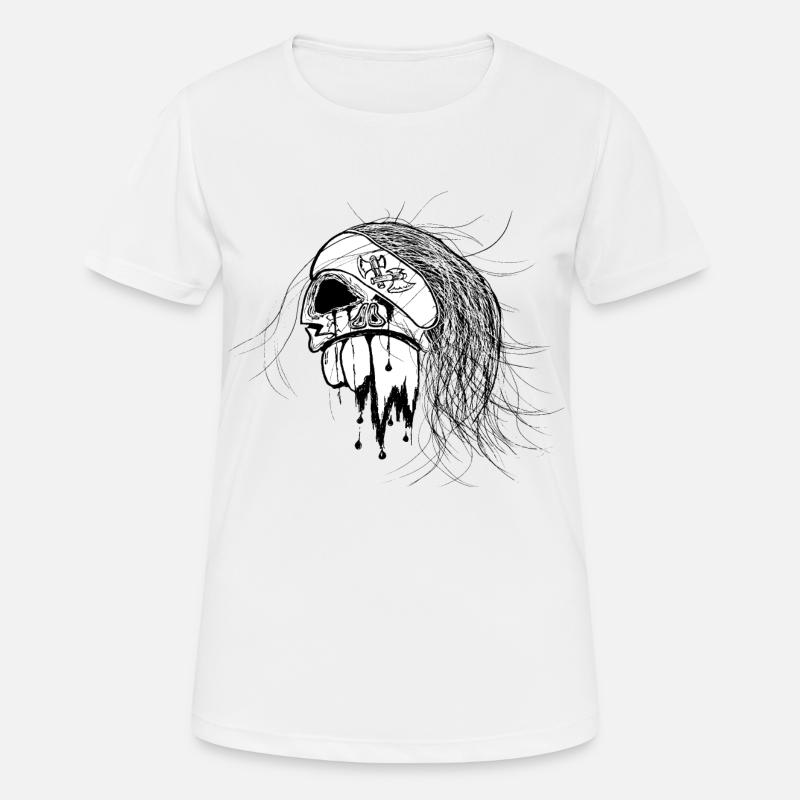 Pirate Head - Women's Breathable T-Shirt - white