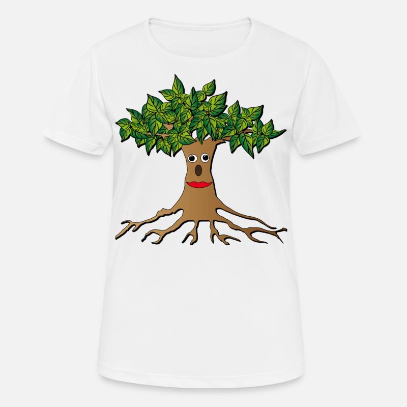 tree - Women's Breathable T-Shirt - white