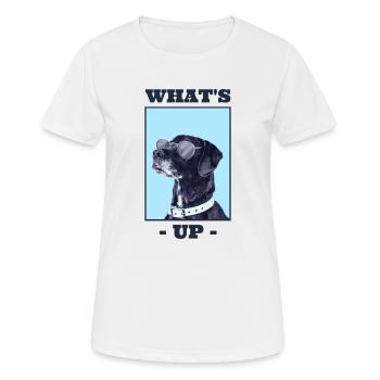 Un chien sympa - T-shirt respirant Femme - blanc - Devant - AI Model Female 172 dark (172cm)