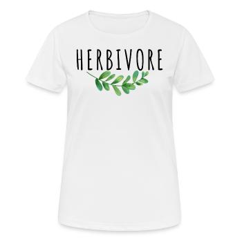 HERBIVORE - T-shirt respirant Femme - blanc - Devant - AI Model Female 172 dark (172cm)