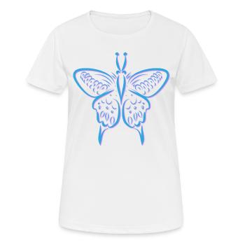 butterfly - Women's Breathable T-Shirt - white - Front - AI Model Female 172 dark (172cm)