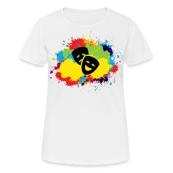 Acteur Actrice Actrice Aquarelle Cadeau - T-shirt respirant Femme - blanc - Devant - AI Model Female 172 dark (172cm)