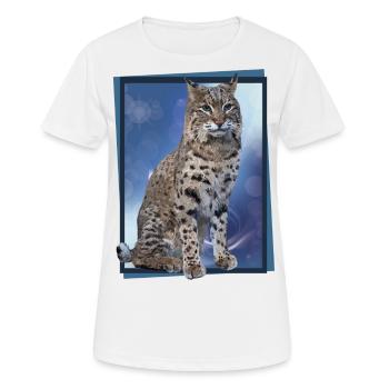 Luchs - Frauen T-Shirt atmungsaktiv - Weiß - Vorne - AI Model Female 172 dark (172cm)